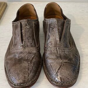 Trask Women's Distressed Leather Platform Shoes - Brown